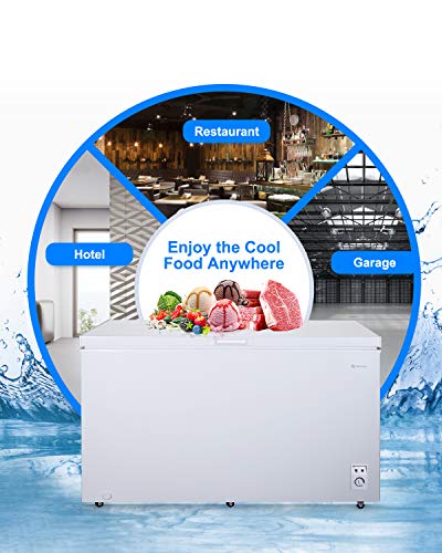 image for MOOSOO M MOOSOO Chest Freezer, 17.67 Cubic Feet with 2 Removable Stora