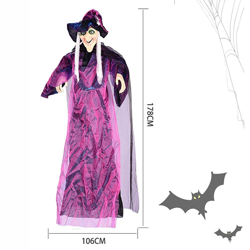 Décoration d'Halloween sorcière suspendue animée - Matério
