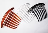 3 FRENCH TWIST HAIR COMB 7 TOOTH IT DELUXE MIX COLER.