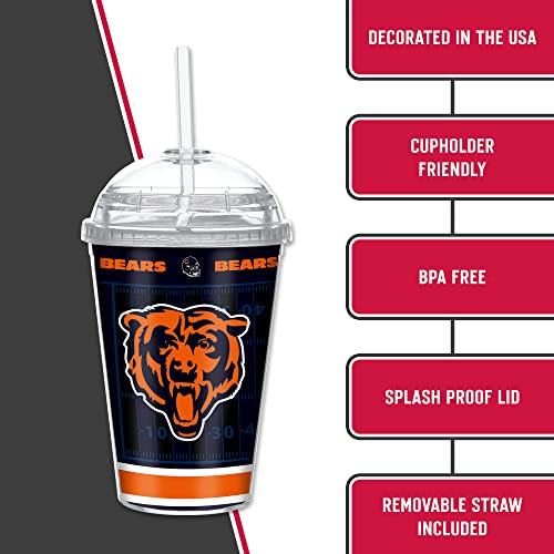 Image of Rico Industries NFL Football Rookie of The Year 12oz Acrylic Tumbler, Youth Tumbler with Swirly Straw