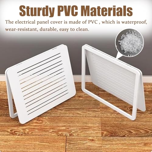 Electl Panel Cover - Hollow Design Breaker Box Decorative Lid, Flip-Up Protective Cover for Living Room & Kitchen, Stylish Electrical Distribution Box Accessory