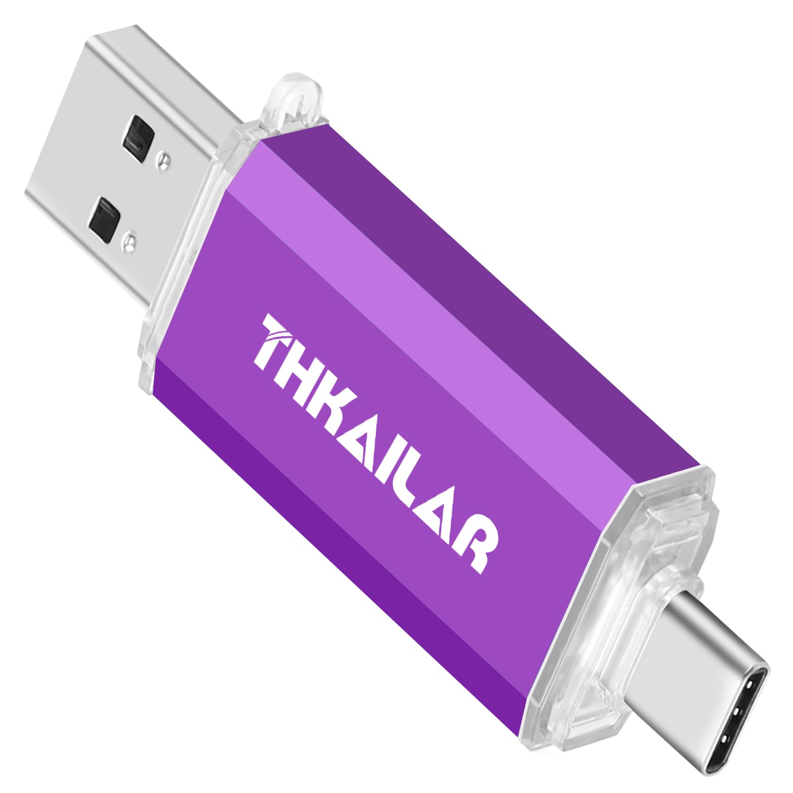 Thkailar 256GB USB C Flash Drive 2-in-1 Dual USB-A&Type-C Thumb Drive, Memory Stick for i…