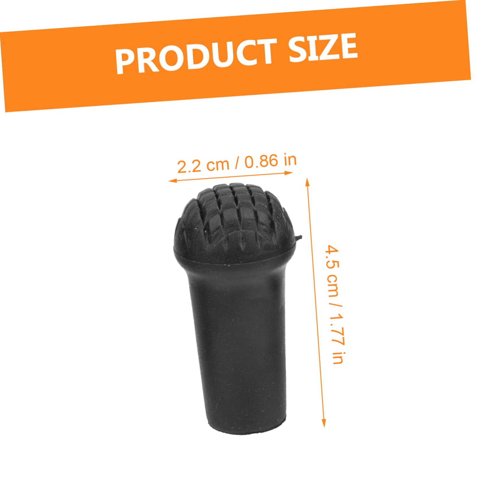 WOFASHPURET 8Pcs Hiking Sticks Tips Heavy Duty Rubber Crutch Accessories Durable Non Slip Canes End Covers for Outdoor Walking and Trekking Fit Protection