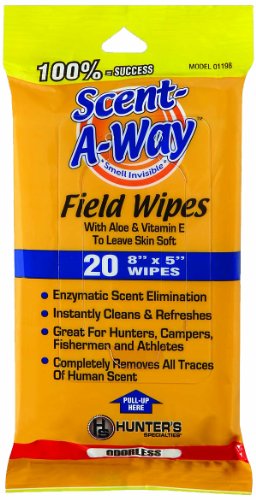 Hunters Specialties Scent-A-Way Odorless Field Wipes