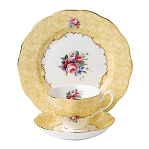 Royal Albert 100 Years 1990 3-Piece Set (Teacup, Saucer & Plate 8″)
