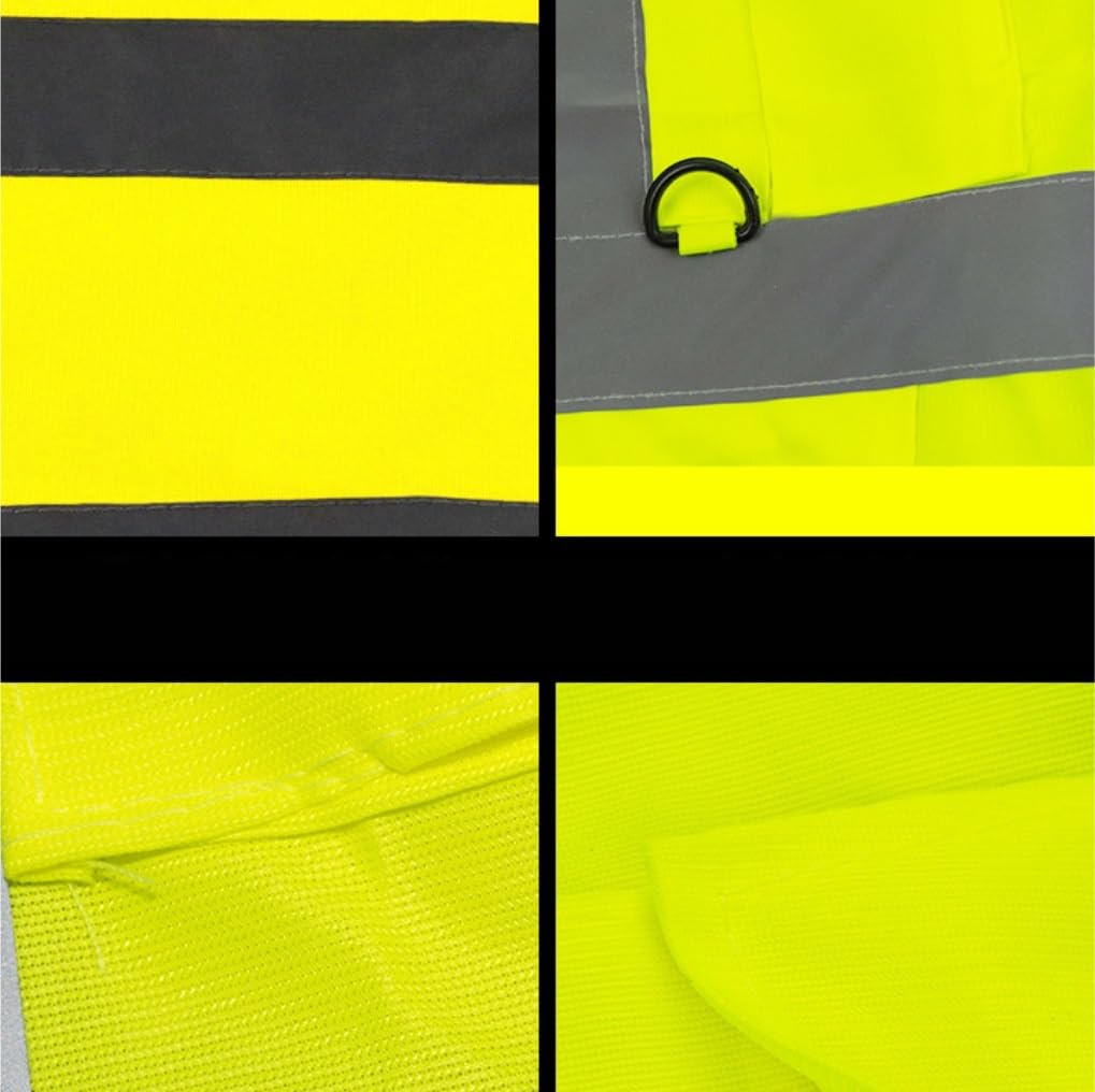 Warnweste, Grüne Warnweste for Männer und Frauen, Verkehr Baustelle
