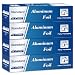 Aluminum Foil Standard 12 inch Wide, 1000 FT Food Safe Foil Wrap for Cooking, Baking, Grilling, Food Service Pony Packaging Aluminum Foil Roll (12"x1000', Standard-4 Count)
