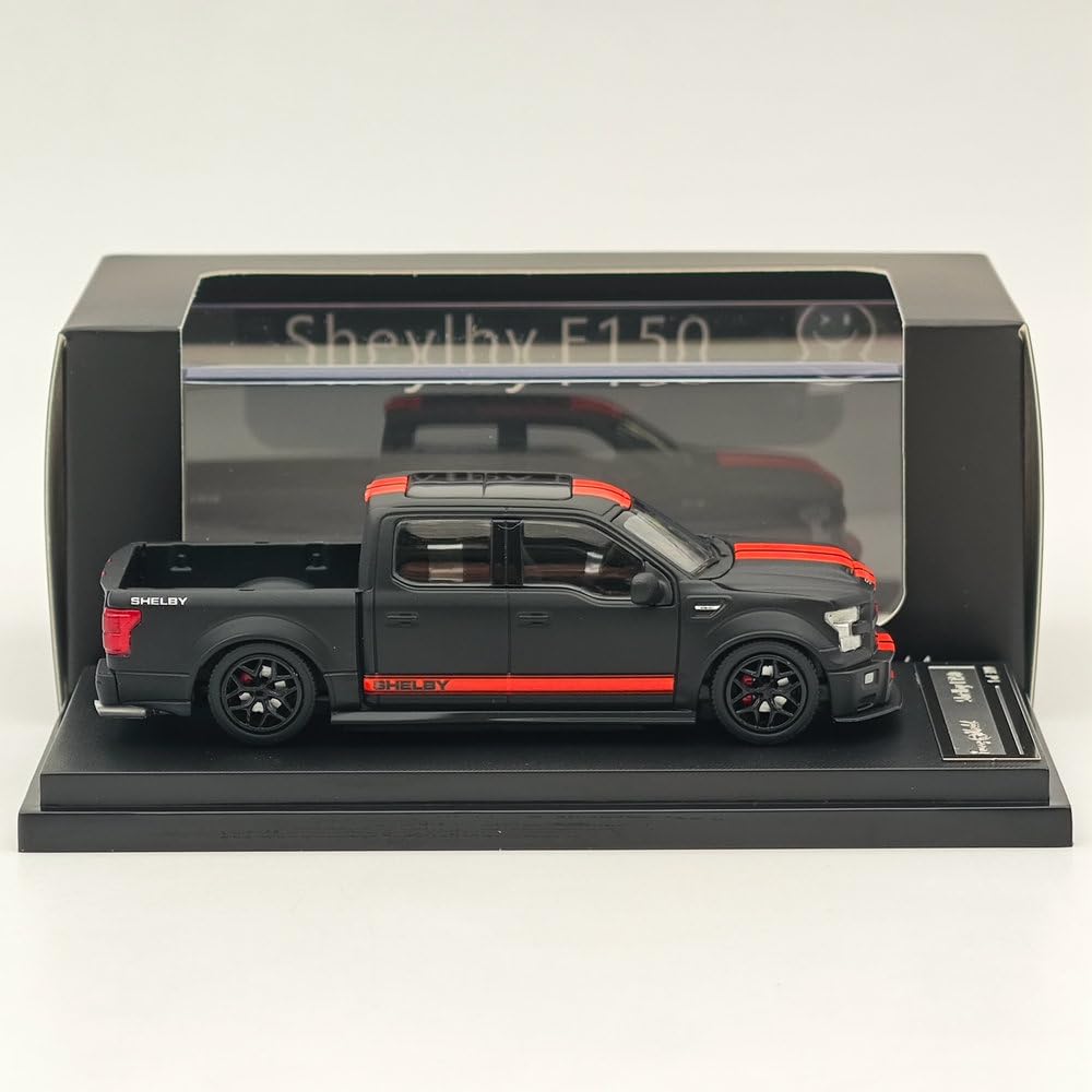 Funny Model 1:64 Shelby F150 Shelby Super Pickup Black Diecast Models Car Limited Collection