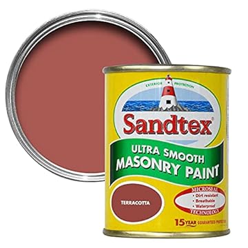 Sandtex 150ml Terracotta Ultra Smooth Masonry Paint
