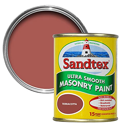 Sandtex 150ml Terracotta Ultra Smooth Masonry Paint