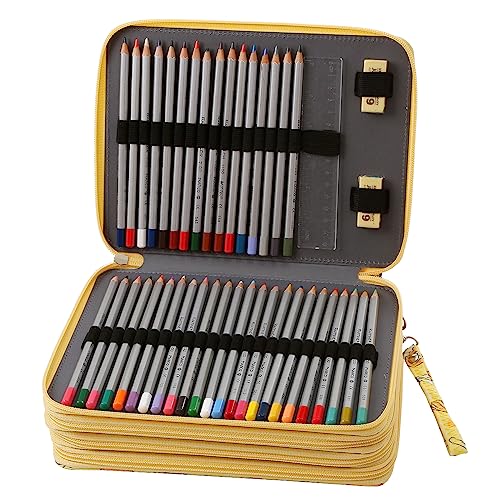 Image of 184 Slots Pencil Case Organizer w /Removal Handle Strap