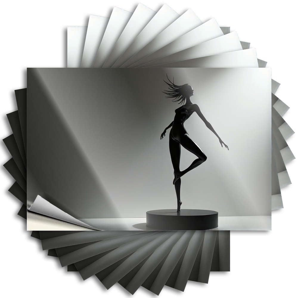 Badass Lettering Sticker, Small Hard Silhouette of A Dancing Figure | Funny Quote Essentials Decals(6X9CM)