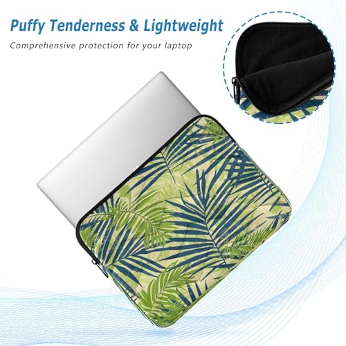 Funda para portátil de 13-14 pulgadas impermeable verde hoja miniatura 5