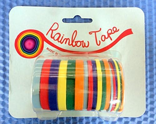 3 X Rainbow Tape Acid Free Masking Tape -18 Roll Pack