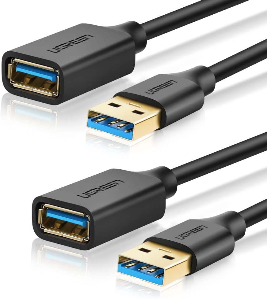 UGREEN US129-10368B Câble d'extension USB 3.0 mâle Noir 1 m