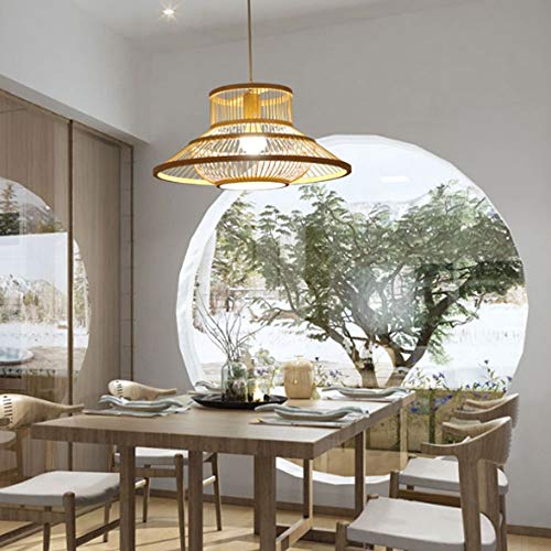 Lustre en rotin tissé moderne pour salon et hôtel - 5