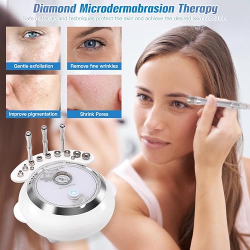 Machine microdermabrasion diamant extracteur points noirs spray visage