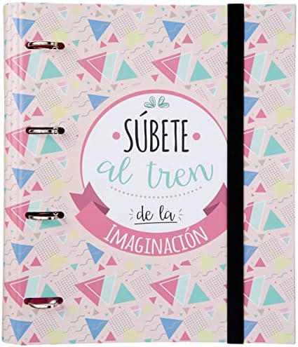 Official Lily & Val 4 Ring Binder - A4 Folders Ring Binder - 10.6 x 12.6 inches / 27 x 32 cm - Ring Binder A4 - A4 Ringbinder - 4 Ring Binder A4 - Cute Stationary