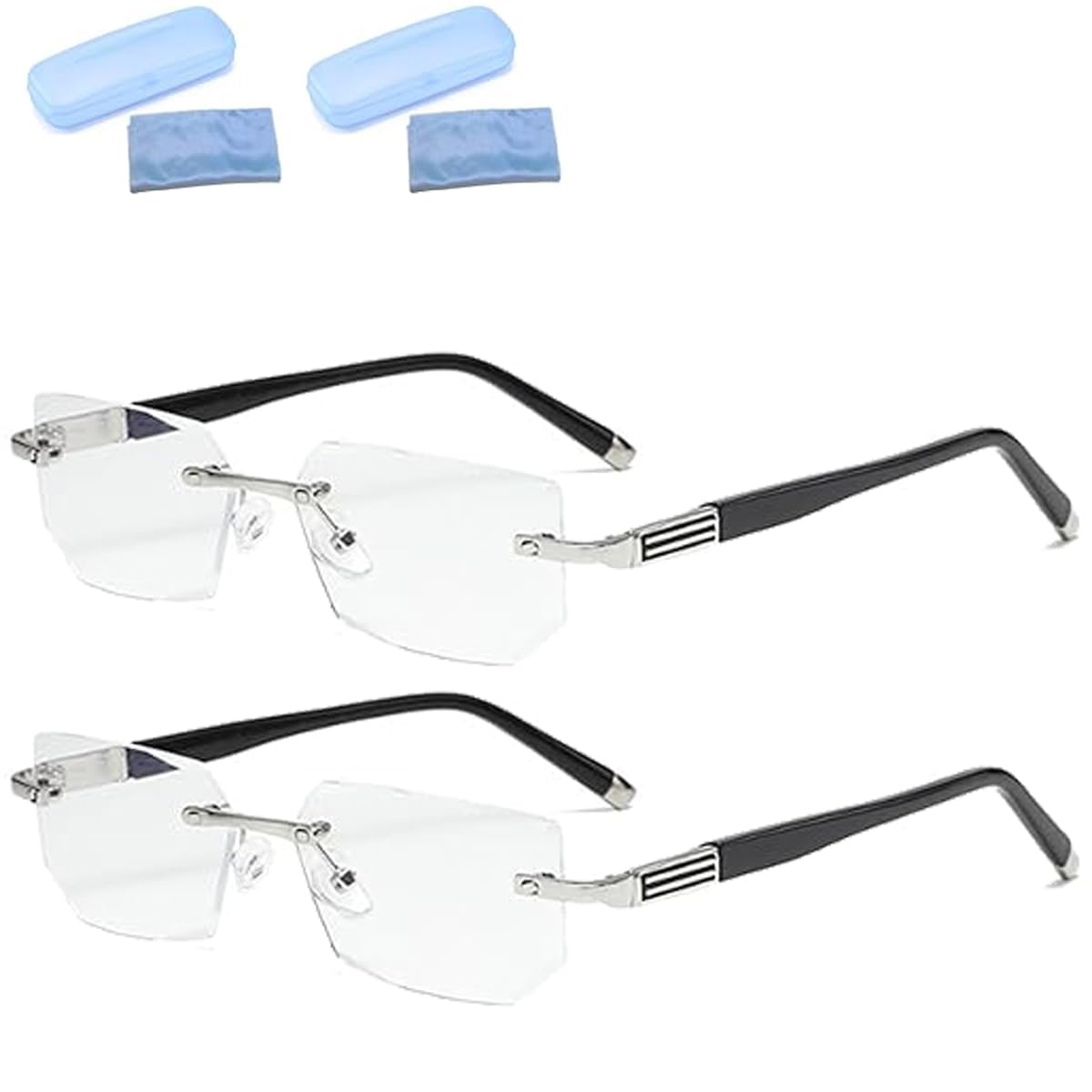 Intelligent Dual Focus Glasses, Automatic Zoom Blue Light Blocking Protection Presbyopia Glasses
