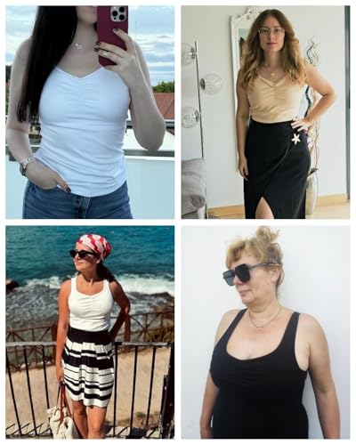 Image of Thermal Underwear Tank Top Fleece Shirt Cami Sleeveless Thermal Top Warm Undershirt Base Layer Women Cold Weather