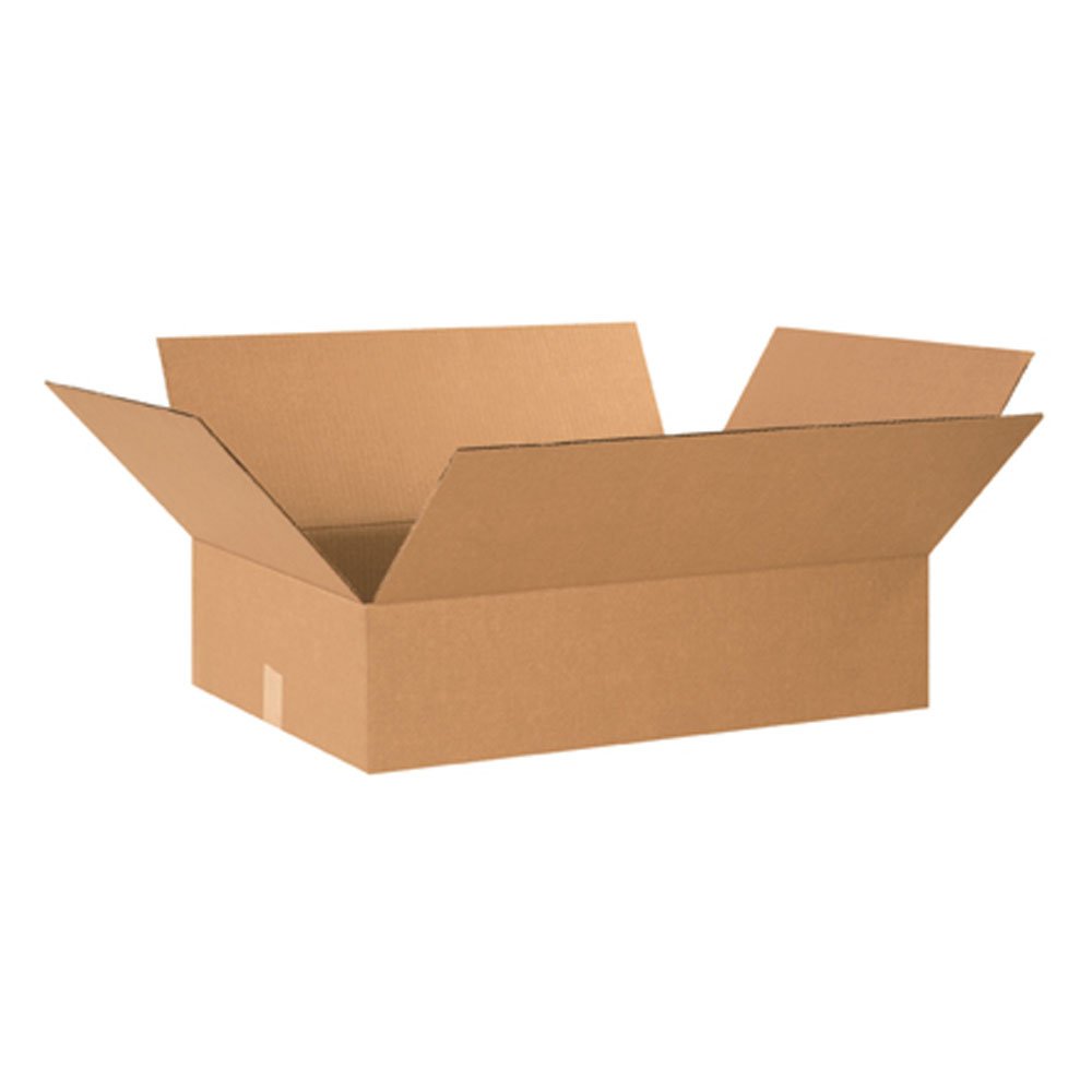 aviditi 24x18x6 flat corrugated boxes, flat, 24l x 18w x 6h, pack of 20 | shipping, packaging, moving, storage box for home or business, strong wholesale bulk boxes