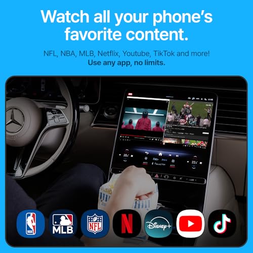 Image of AutoPro X Android Auto Wireless Adapter Samsung DeX Box - Wireless Android Auto Adapter YouTube, ESPN, Netflix in Car Streaming Device - Use Every Google Play Store App from Your Galaxy Phone