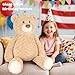 SuzziPals 43 inch Giant Teddy Bear Stuffed Animal, Lifelike Stuffed Animals for Stress Relief & Companion, Extra Soft Fluffy Big Plushies Hugging Pillow, Jumbo Teddy Bears Gifts for Kids Adults