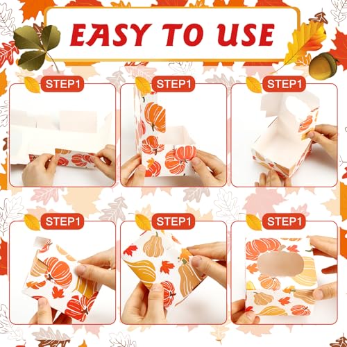 Dispowreath-24-Pcs-Fall-Treat-Boxes-with-Window-Yellow-Maple-Leaf-Pumpkin-Printed-Candy-Cookie-Boxes-Paper-Gift-Container-Autumn-Party-Favor-Boxes-for-Fall-Thanksgiving-Cookie-Goodie-Candy-Party Dispowreath 24 Pcs Fall Treat Boxes with Window Yellow Maple Leaf Pumpkin Printed Candy Cookie Boxes Paper Gift Container Autumn Party Favor Boxes for Fall Thanksgiving Cookie Goodie Candy Party