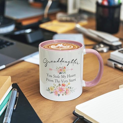 Taza de cerámica de 11 oz con mango en C miniatura 5