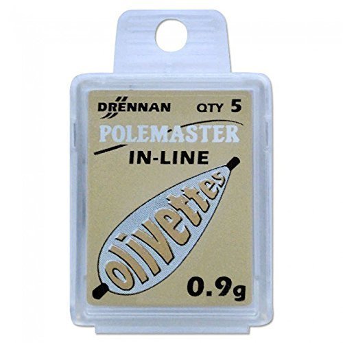Drennan IN-LINE OLIVETTES 6PCS 0.2g Camo Olive Bronze Brass Cube Fishing Weights
