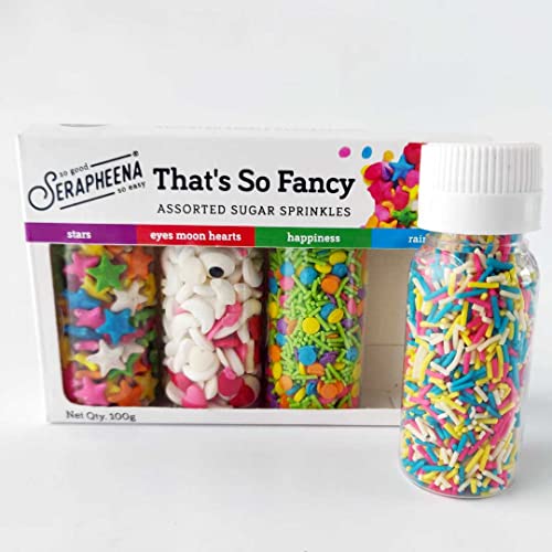 Image of Serapheena Sugar Sprinkles - That's So Fancy, 100g | Cakes and Cupcakes Decoration Kit