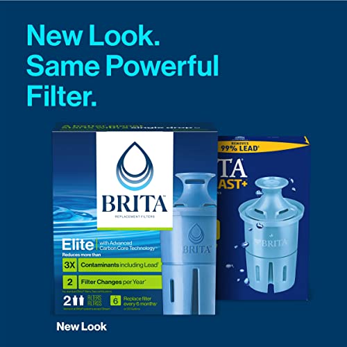 Brita Elite Water Filter Replacements For Pitchers And Dispensers, Reduces 99% Of Lead From Tap Water, Lasts 6 Months, 2 Count #TOP1