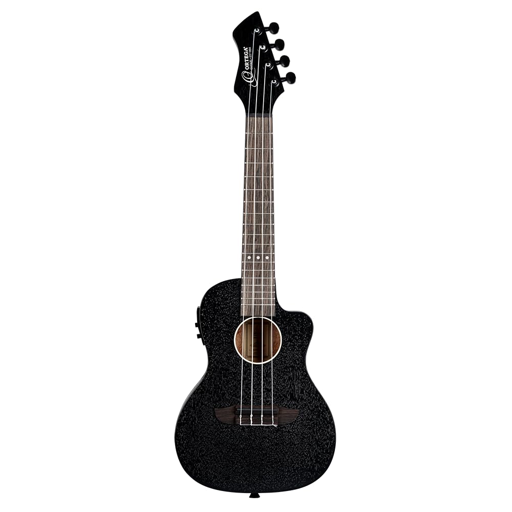Ortega Guitars Ukelele Concierto electroacústico - Horizon Series - pala invertida - Okoume (RUHZ-CE-SBK)
