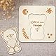 Gulfmew *Willst du Meine Patentante Sein* Taufpatin Fragen Geschenk Patentante Fragen Ideen Kreative Patengeschenke DIY Geschenk für Patin und Paten Baby Geburt Babyparty(Bär)