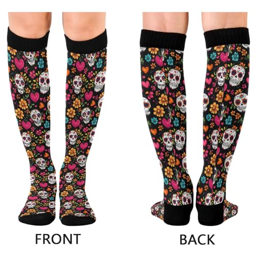 Image of Wusikd Cats Compression Socks for Women and Men Circulation Cute Long Socks for Athletic Running 1