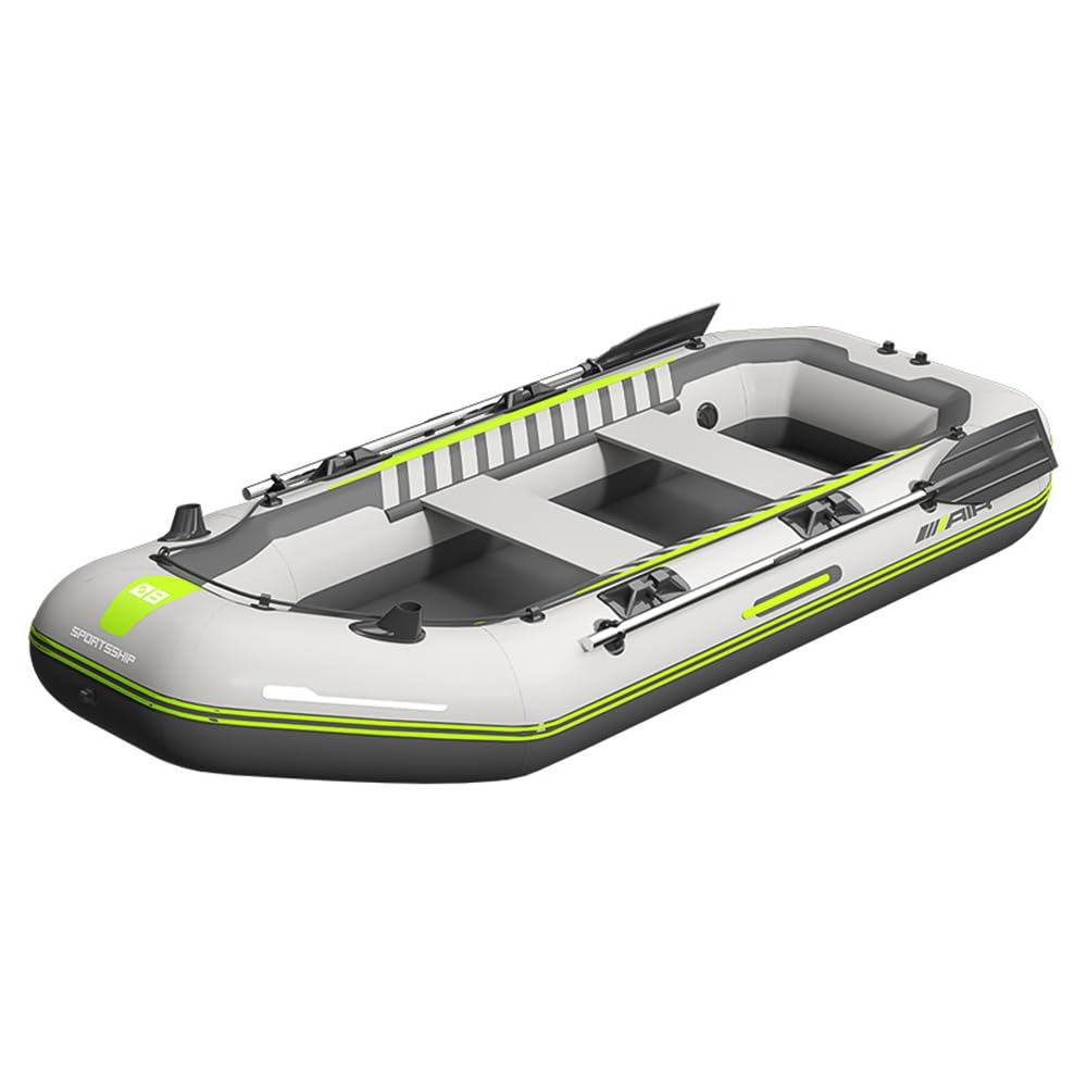 YUEWO Inflatable Boat for Adults, Inflatable Dinghy, Fishing Inflatable Kayak, Heavy Duty Inflatable Canoe River Inflatable Raft Lake, Air Blow Up Boat with 2 Paddle (2.3m/91in)
