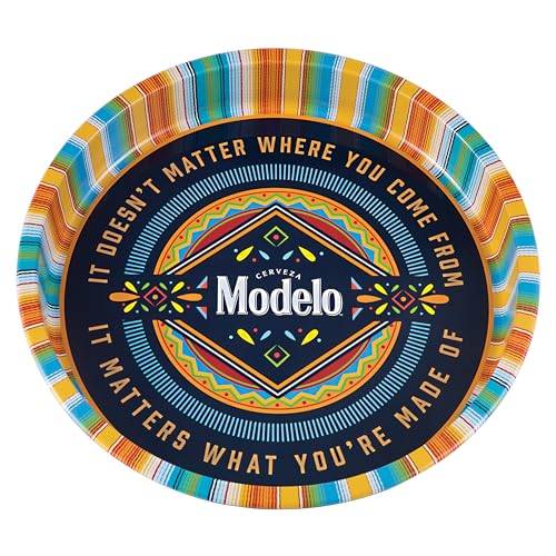 Tin Box Company Large Round Beverage Tray, Modelo