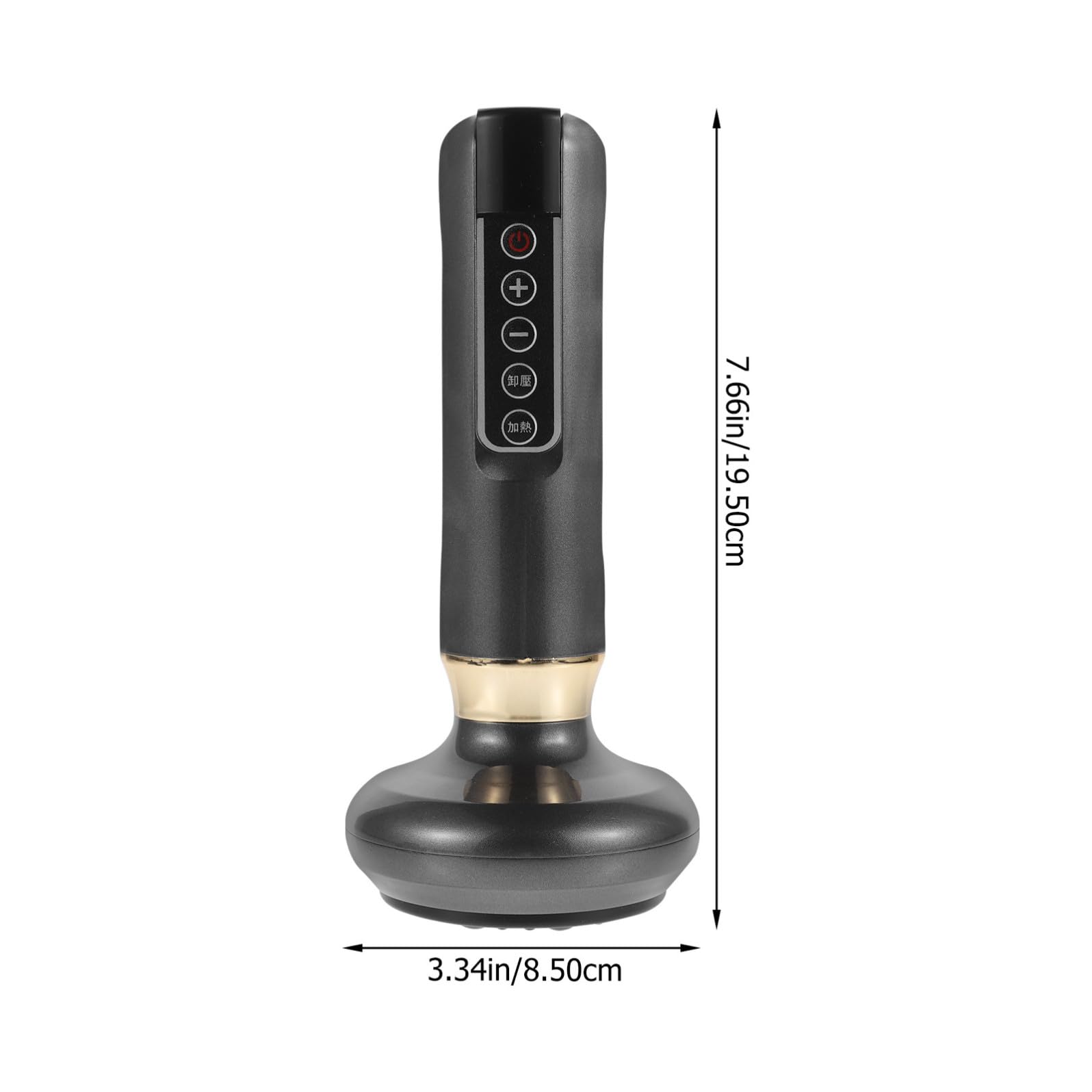 Masajeador Eléctrico de Raspado Multifunción Abs Negro 1 Juego 5v
