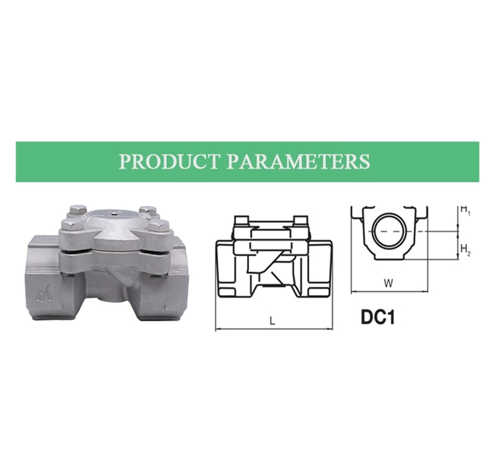 Trampa de Vapor termostática de presión equilibrada, DC1-21H Utilizada en protección Ambiental, maquinaria, conservación de Agua, minería, etc. (Size : DN25)