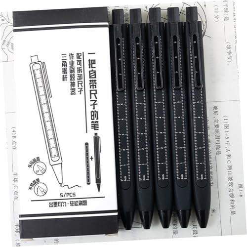 Set de 5 bolígrafos INOOMP con tinta gel negra miniatura 7