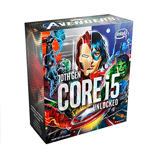Intel® Core™ i5-10600K Desktop Processorfeaturing Marvel's Avengers Collector's Edition Packaging 6 Cores up to 4.8 GHz Unlocked LGA1200 (Intel® 400 Series chipset) 125W