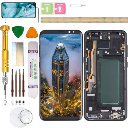 Image of (Incell) LCD Display Assembly for Samsung Galaxy S8+ Plus SM-G955F, G955FD, G955U, G955U1, G955A, G955P, G955T, G955V, G955R4, G955W, SC-03J, Screen Replacement kit (Black)