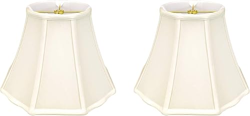 Royal Designs, Inc. BSO-701-12EG-2 - Pantalla básica de esquina exterior festoneada, 6.5 x 12 x 9.26 pulgadas, cáscara de huevo, juego de 2