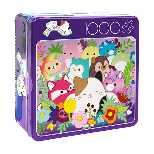 Buffalo Games - Squishmallows Grow Together - Rompecabezas de 1000 Piezas para Adultos con Caja Metálica Coleccionable, Incluye Póster, Arte para Enmarcar miniatura 1