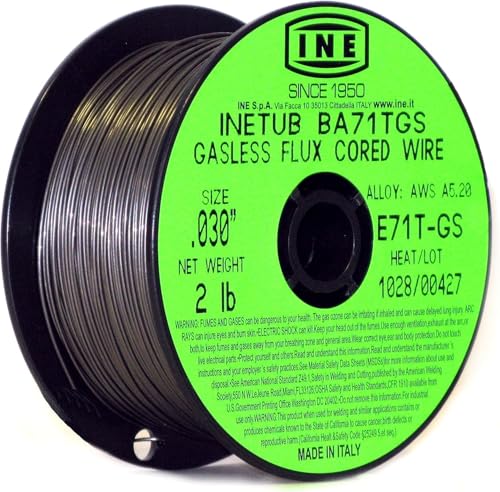 Product Image of the INETUB BA71TGS .030-Inch on 2-Pound Spool Carbon Steel Gasless Flux Cored Welding Wire