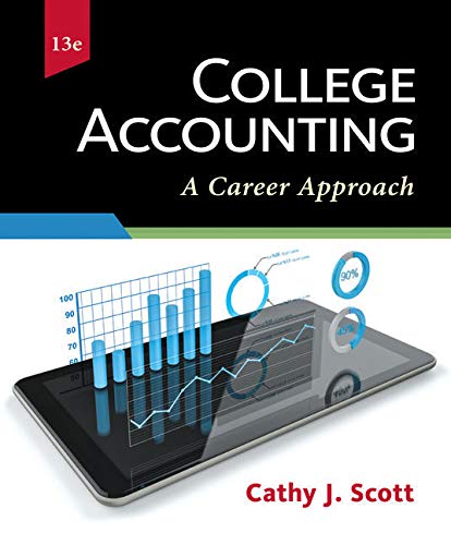 Bundle: College Accounting: A Career Approach, 13th + QuickBooks Online + Working Papers with Study Guide + CengageNOWv2