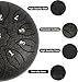 Rain Drum for Outside,Steel Tongue Rain Drum - 11 Notes 6 Inch with Bag, Music Book,Mallets, Musical Education Entertainment Meditation Yoga Zen Gifts (Black)