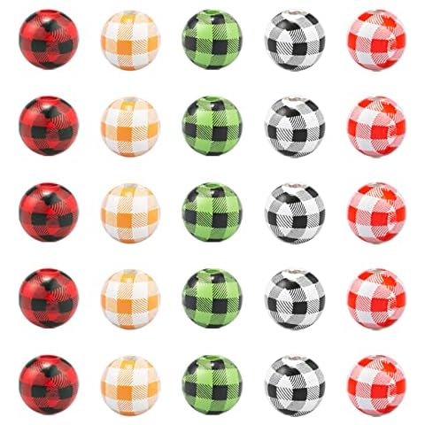 Colourful Wooden Beads Wooden Beads Drilled Through Natural Wood Handmade Round Beads for Crafts and Threading 5 Colours 100 Pieces 16 mm Cover