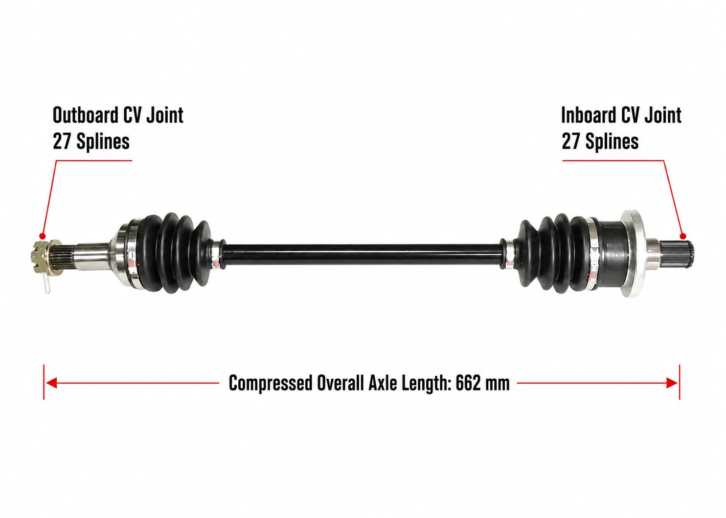 Amazon.com: Rear CV Axle for Arctic Cat 1436-411 Left or Right