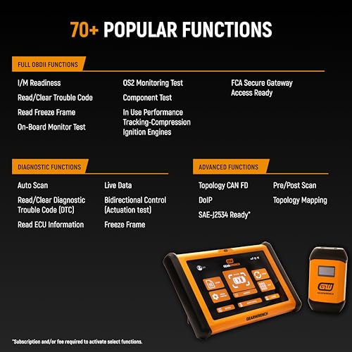 Image of GEARWRENCH 10 inch Pro Command Wireless Bi-Directional Diagnostic Tablet with Rapid-Charge Dock | GWSMART10